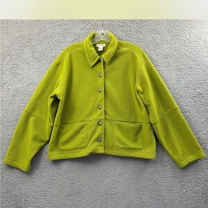 Green Button-Up Women's Jacket